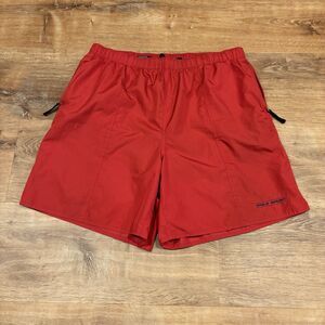 Vintage 90s Ralph Lauren Polo Sport Swim Trunks Board Shorts Mens XL Red Lined